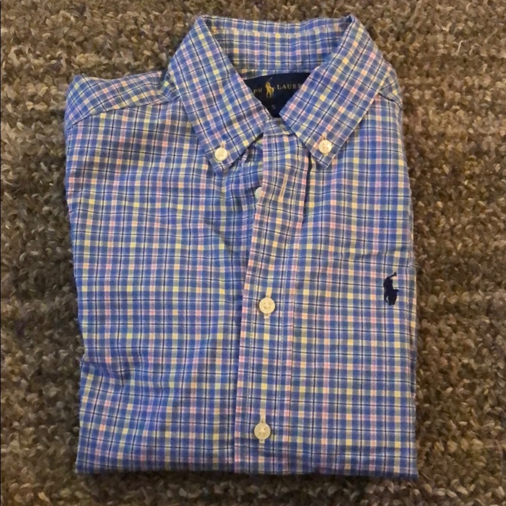 Polo Ralph Lauren button down checked shirt - Sz 5
